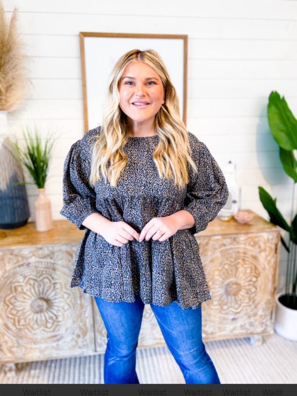 Beautiful printed baby doll top